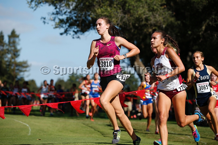 2014StanfordCollWomen-137.JPG - College race at the 2014 Stanford Cross Country Invitational, September 27, Stanford Golf Course, Stanford, California.